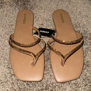 Express rhinestone sandal size 6.5
